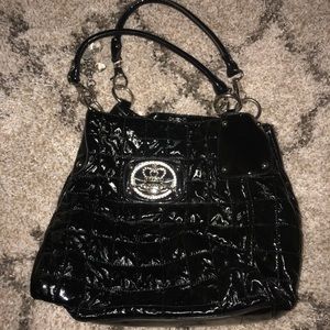 Shiny Black Kathy Van Zeeland purse
